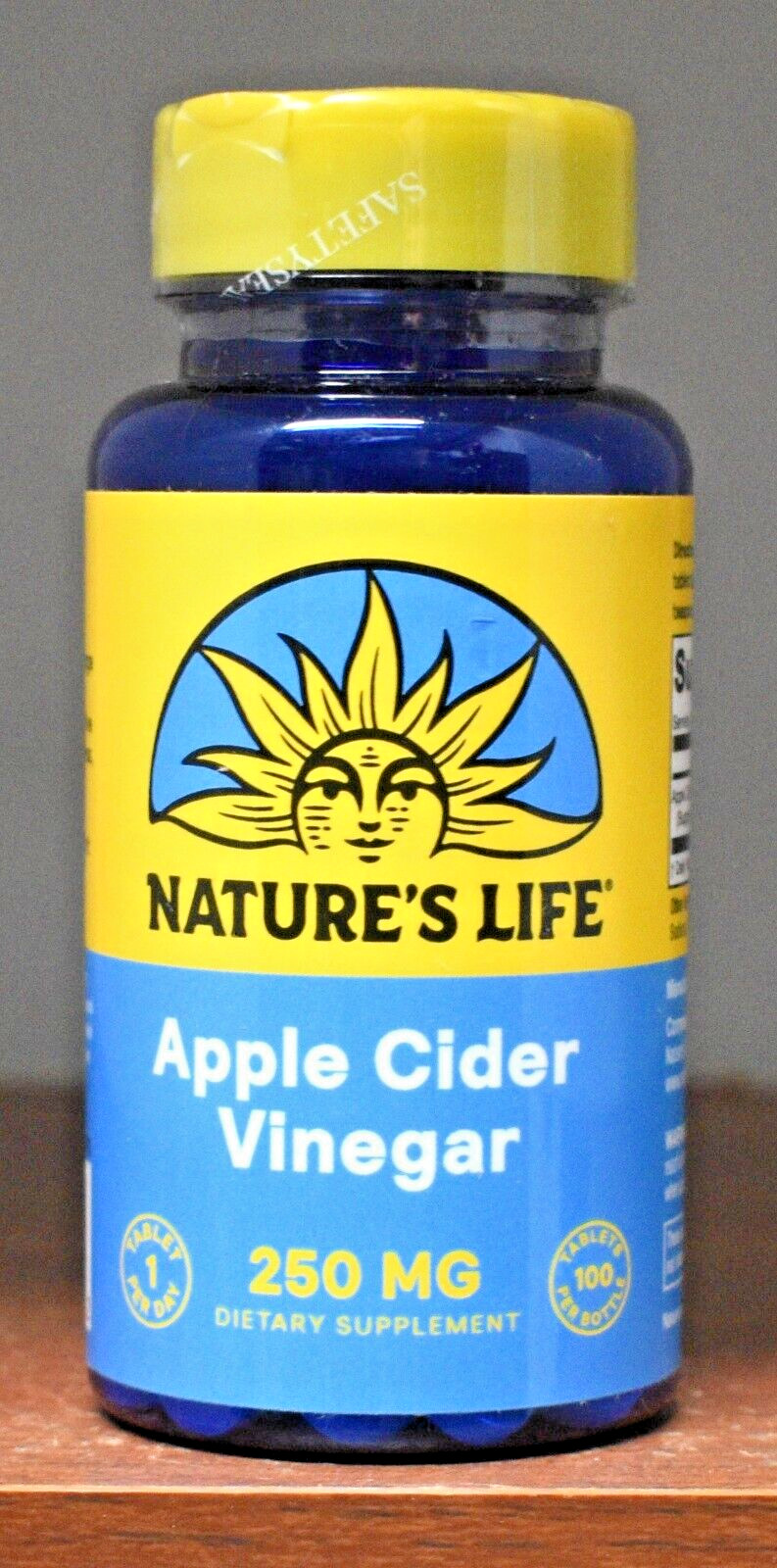 Nature’s Life Apple Cider Vinegar 250 mg 100 Tablets 250mg 1 Per Day