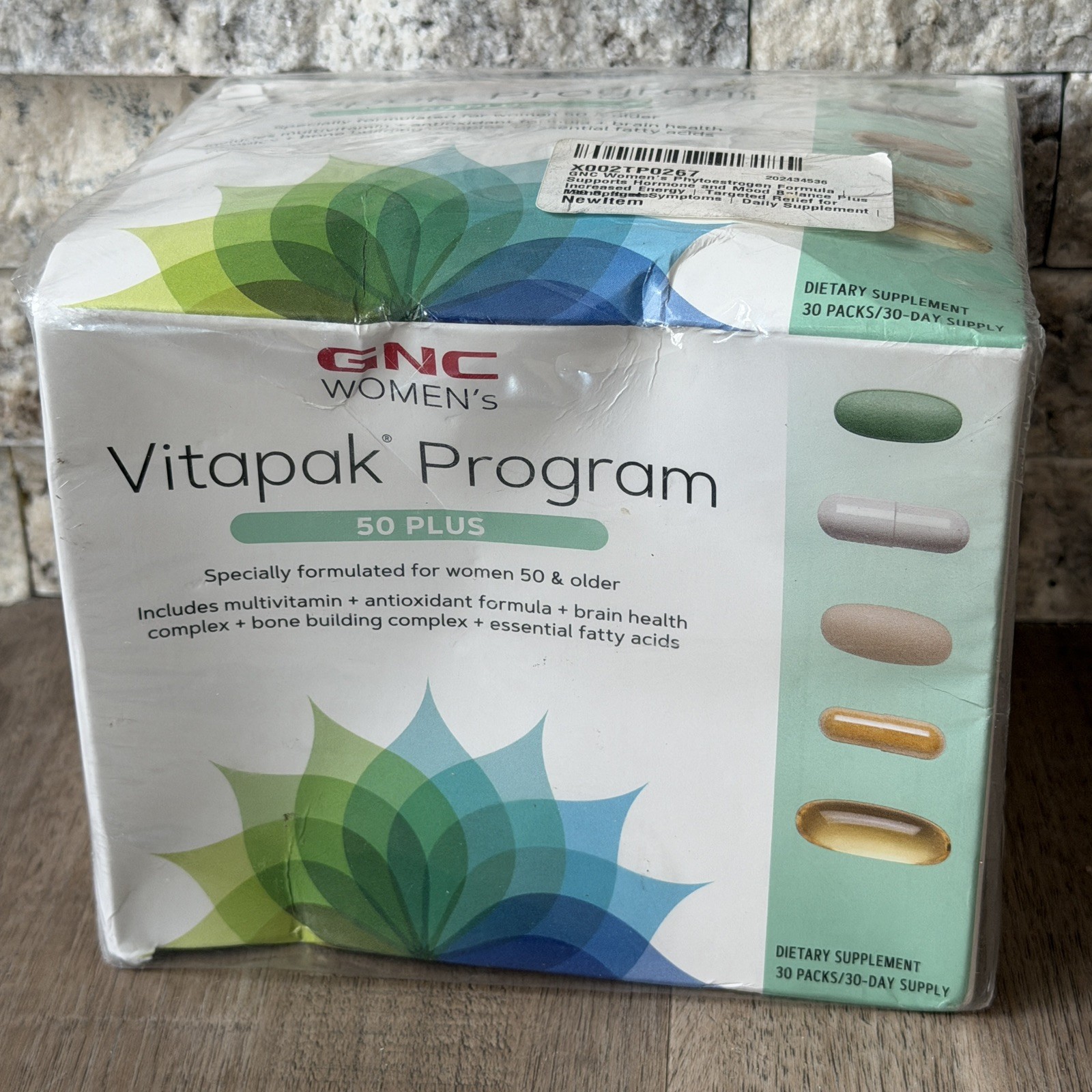 GNC WOMEN VITAPAK 50 PLUS Multivitamin Fish Oil Ginkgo Biloba CoQ 10