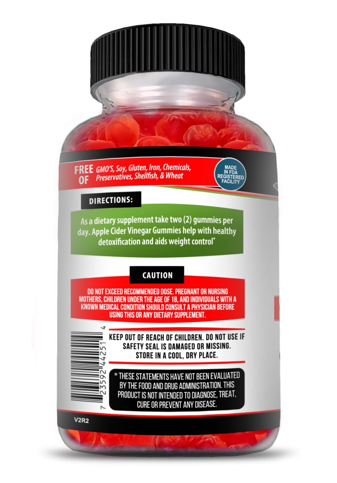 (2 Pack) Apple Cider Vinegar Gummies 1000mg for Weight Loss Cleanse Compare Goli