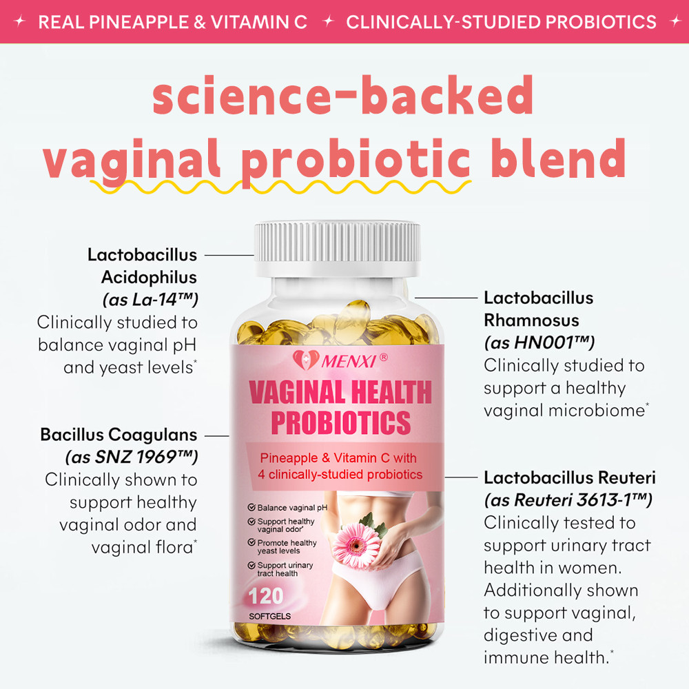 Vaginal Probiotics for Women pH Balance with Prebiotics & Lactobacillus 120Count