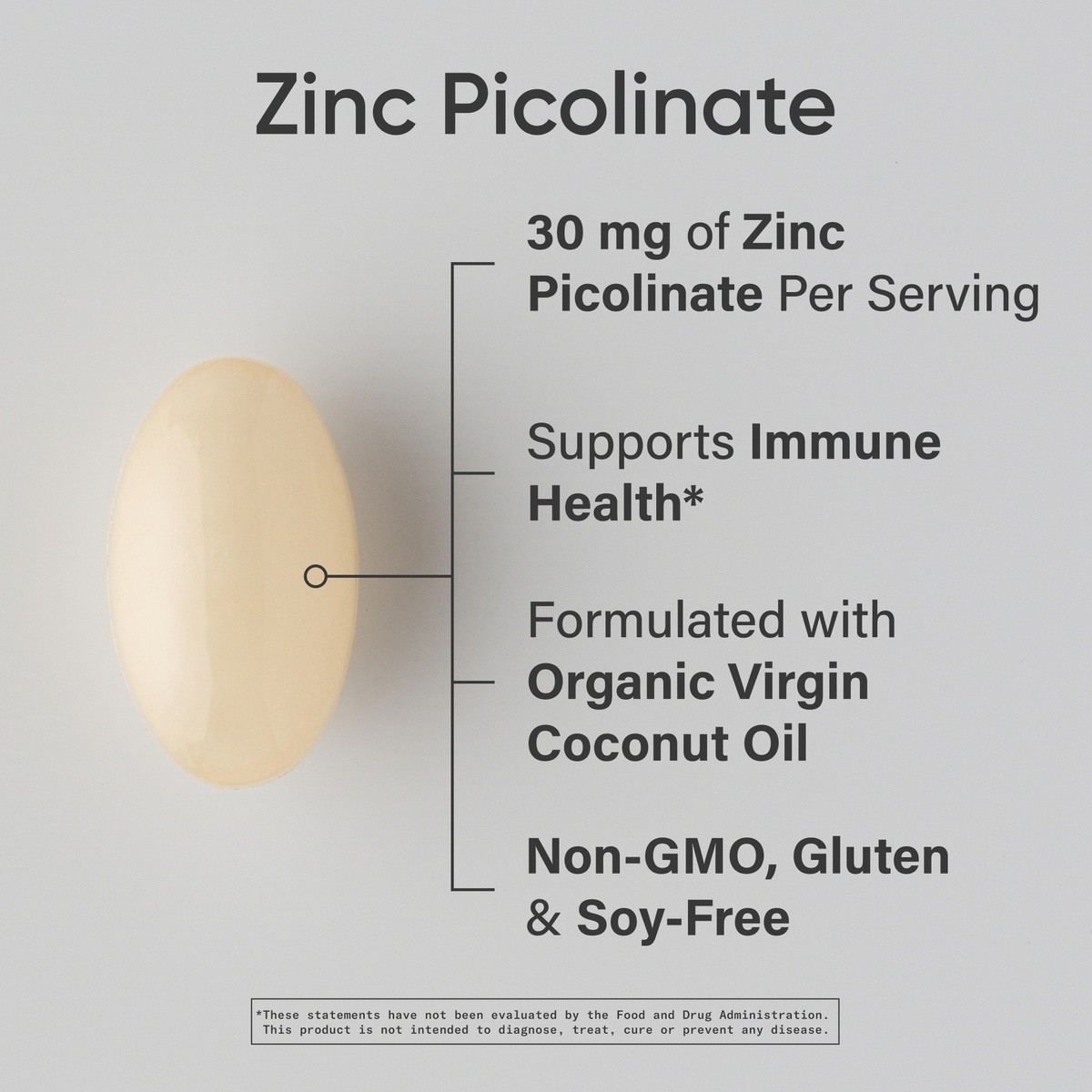Zinc 30mg (90 softgels)