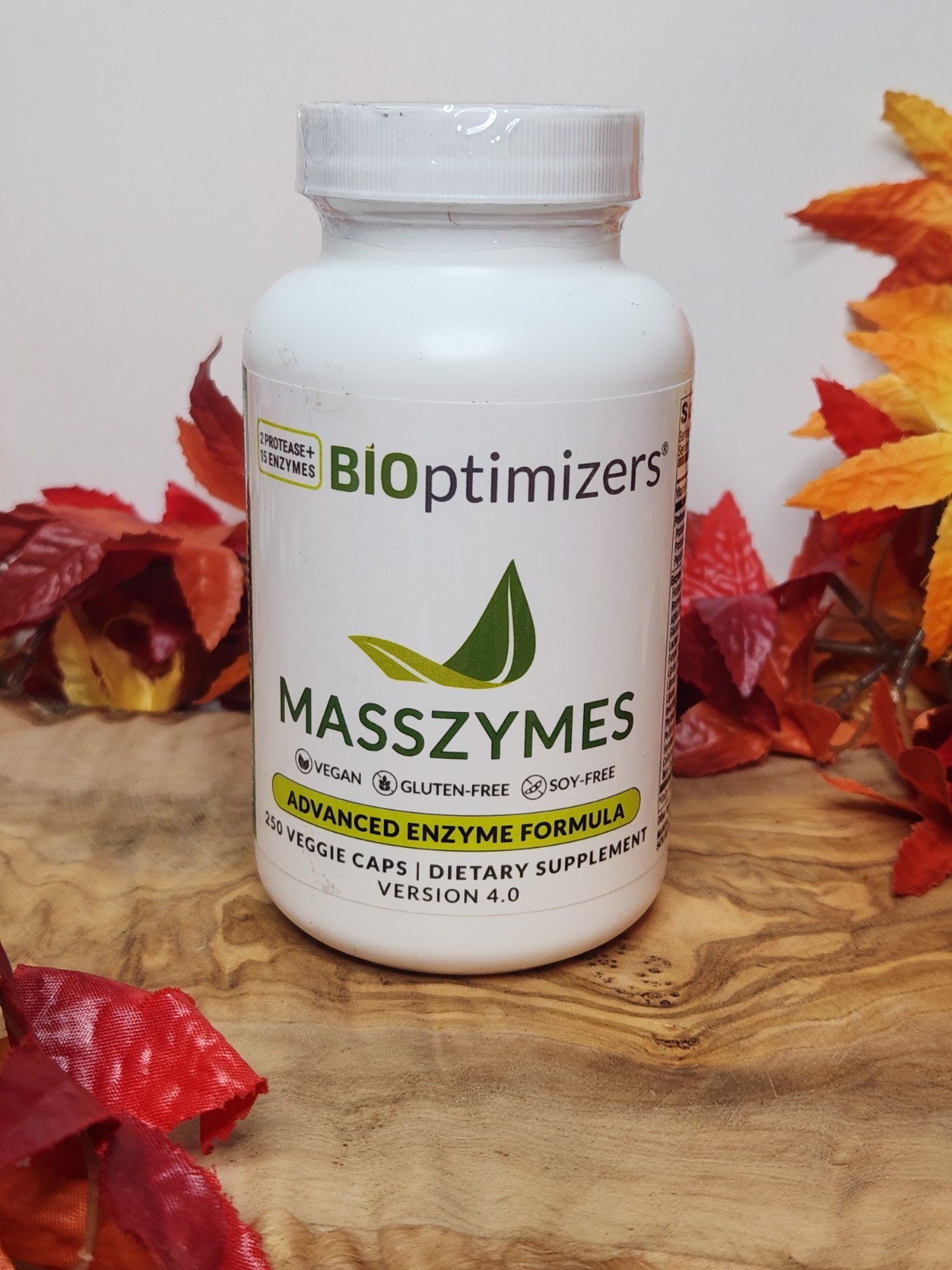 Bioptimizers Masszymes 250 Caps Advanced Proteolytic Enzyme 4.0 Version Exp 2028