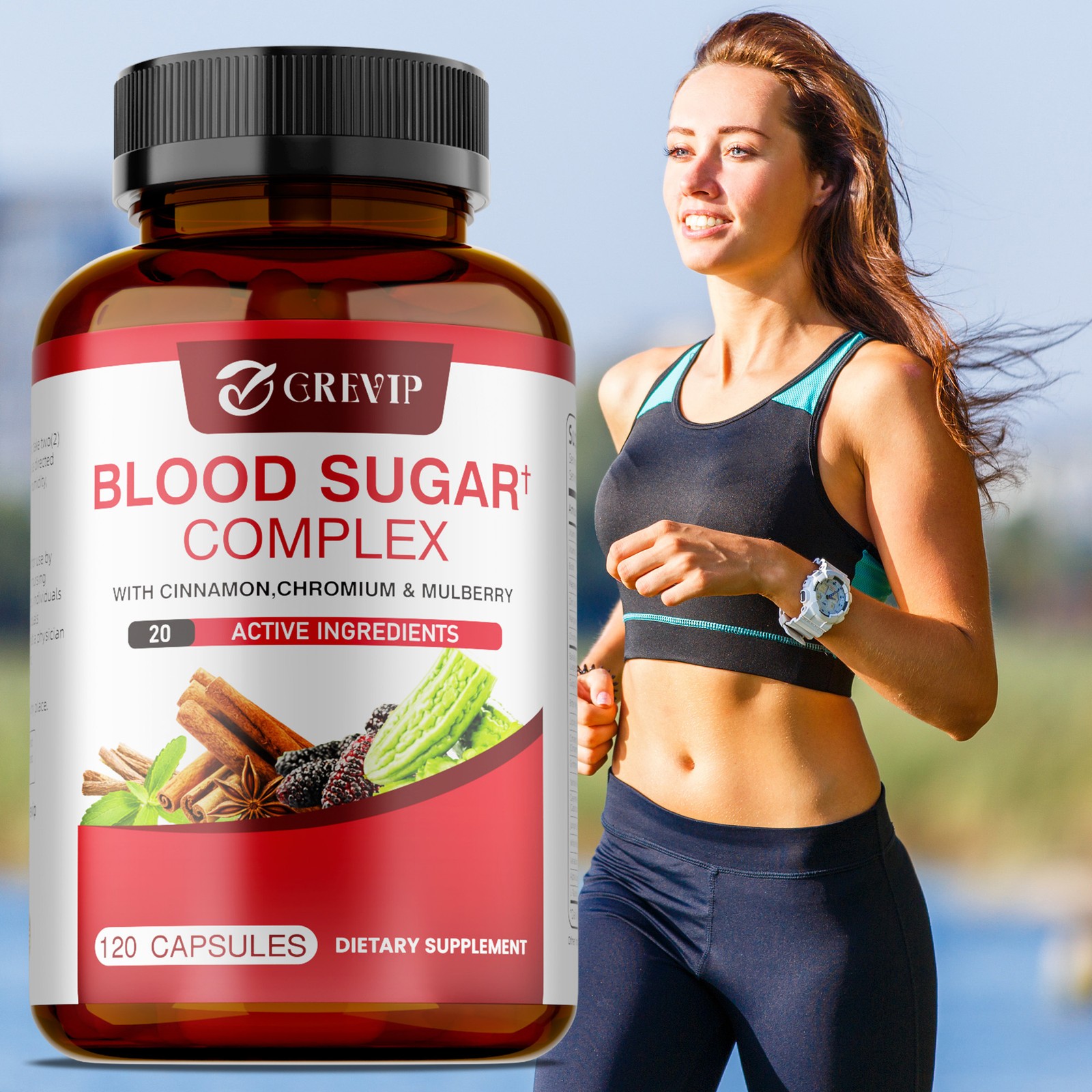 Blood Sugar Complex 120pcs – Promotes Heart and Cardiovascular Health,Metabolism