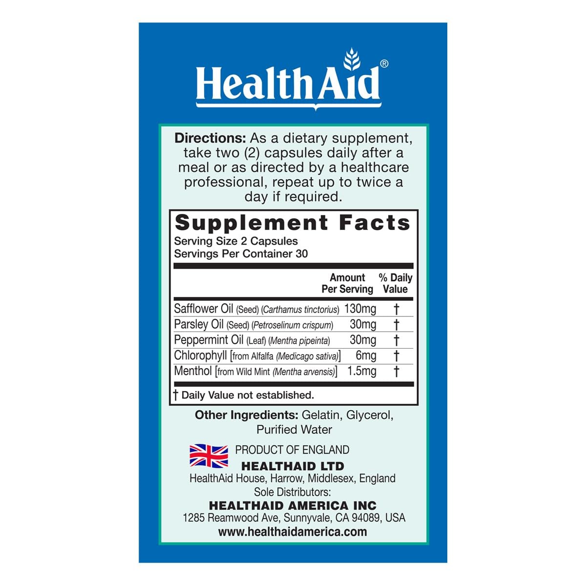 HealthAid Interfresh, 60 Soft Gel Capsules, Twice Daily, Fights Bad Breath an…