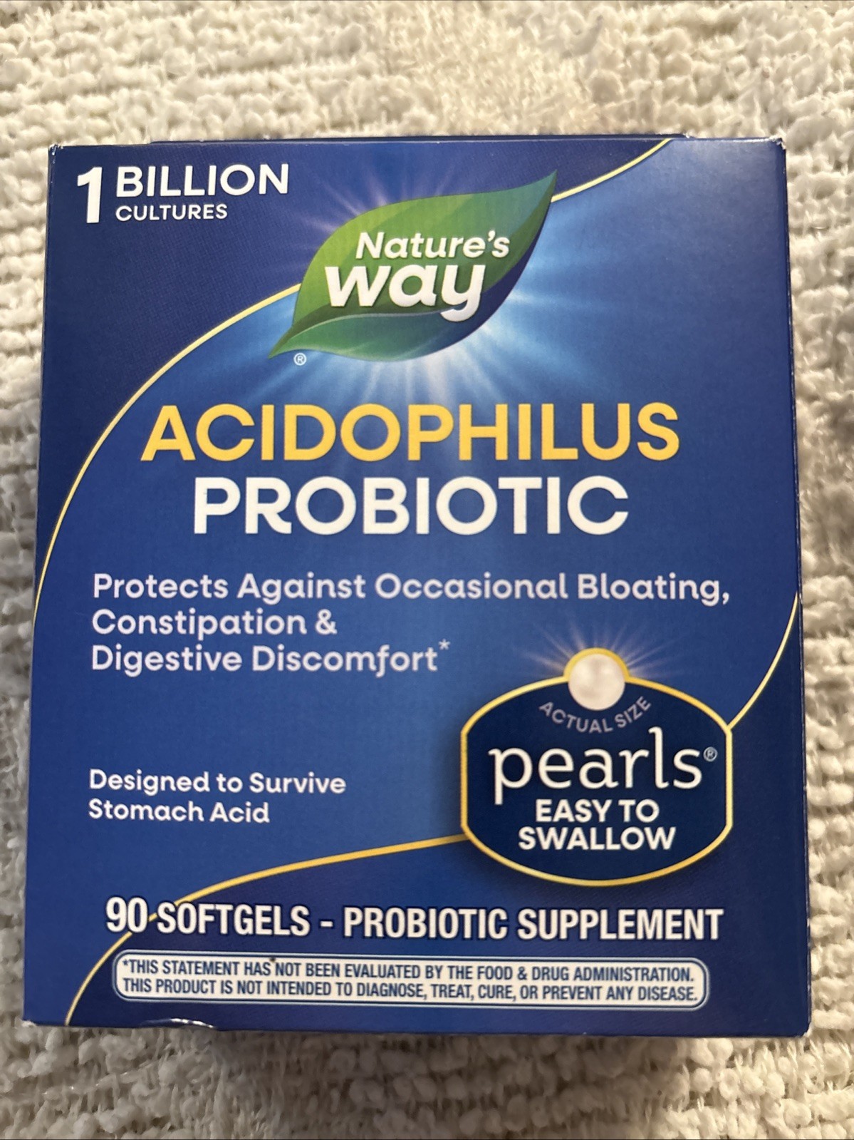 Nature’S Way Acidophilus Probiotic Pearls, Supports Digestive 90 Softgels 06/26