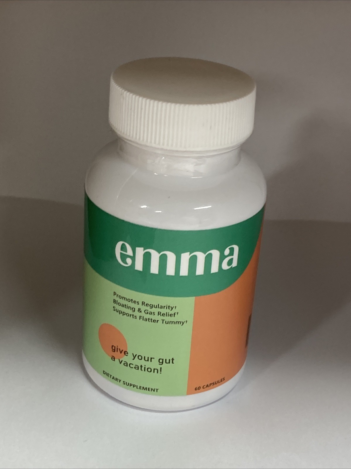 Emma Gut Health Supplement | Bloating Relief | Gut Regularity | 60 Capsules