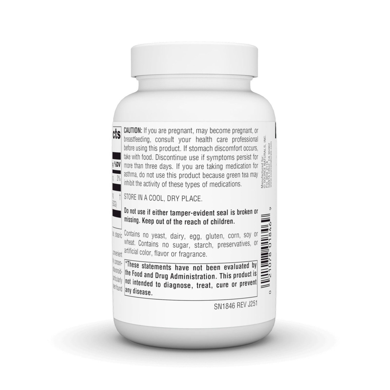 Green Tea Extract 500mg – Super Antioxidant, 175mg EGCG – 120 Tablets, Boost Met