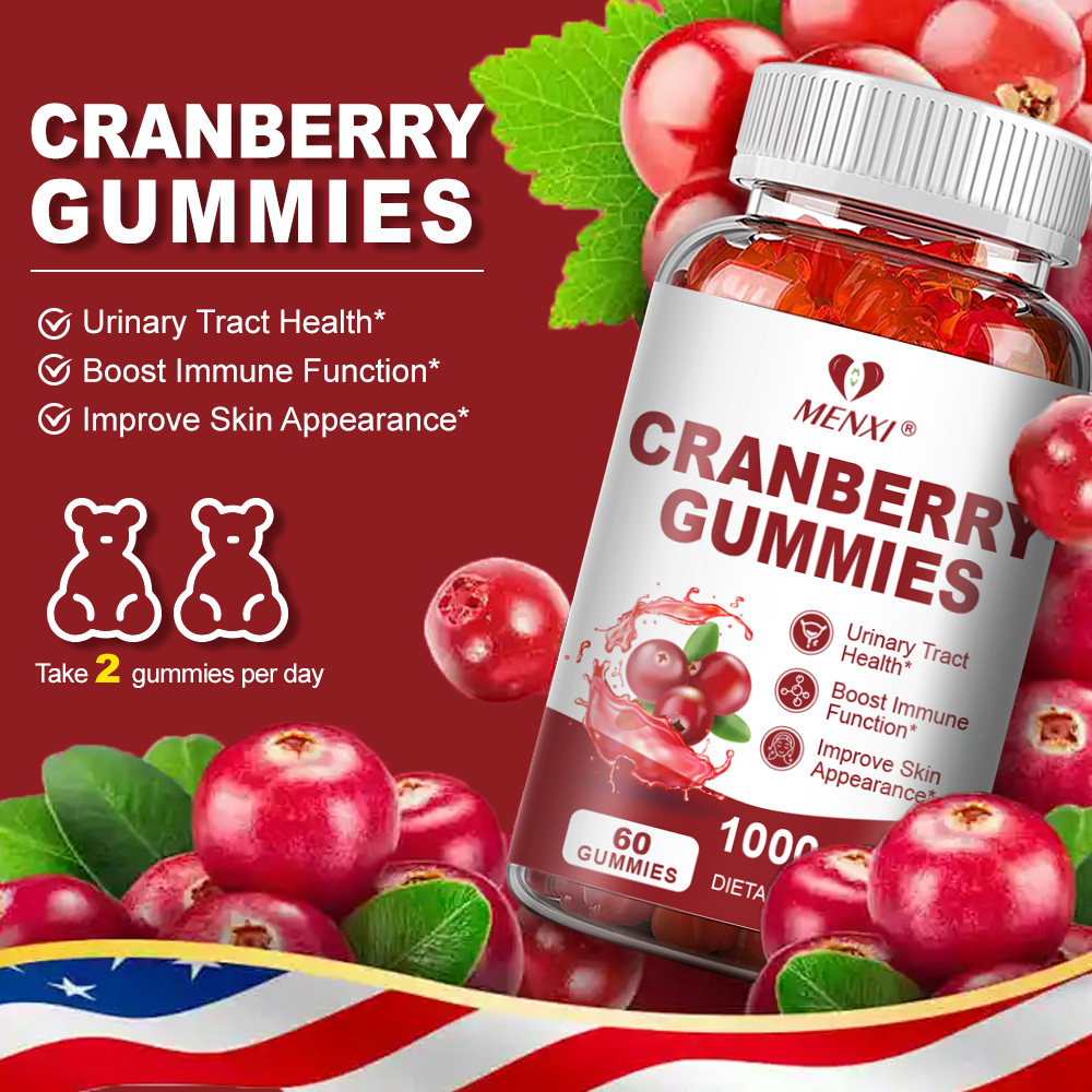 Cranberry Urinary Health Gummies Immune Support Bladder Health Hormonal Balance