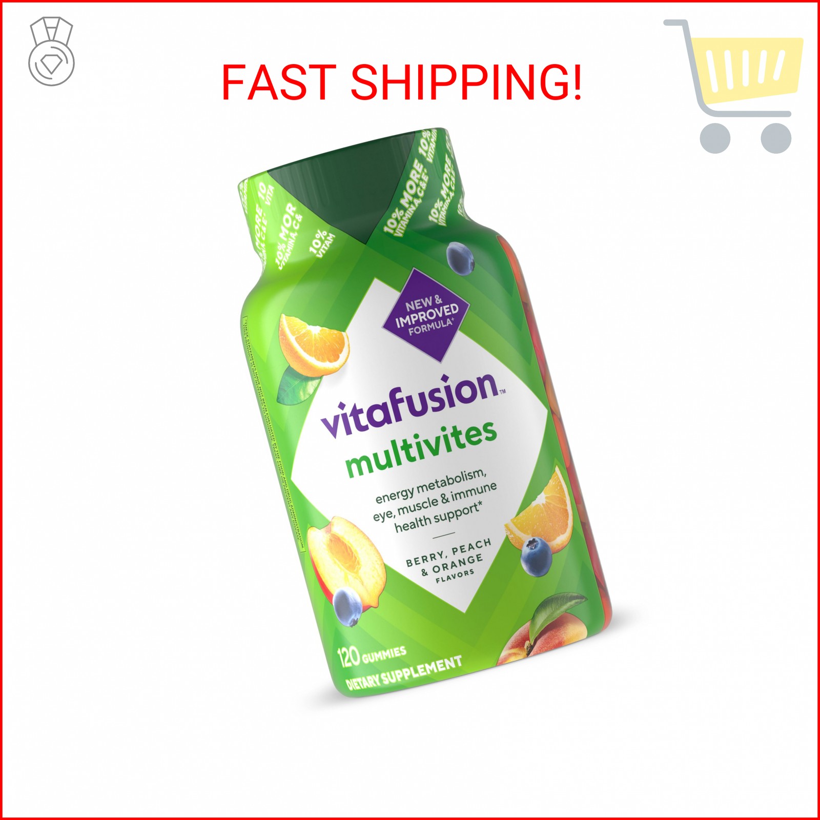 Vitafusion Multivitamin Gummies | 120 Adult Gummy Vitamins | for Men & Women | A