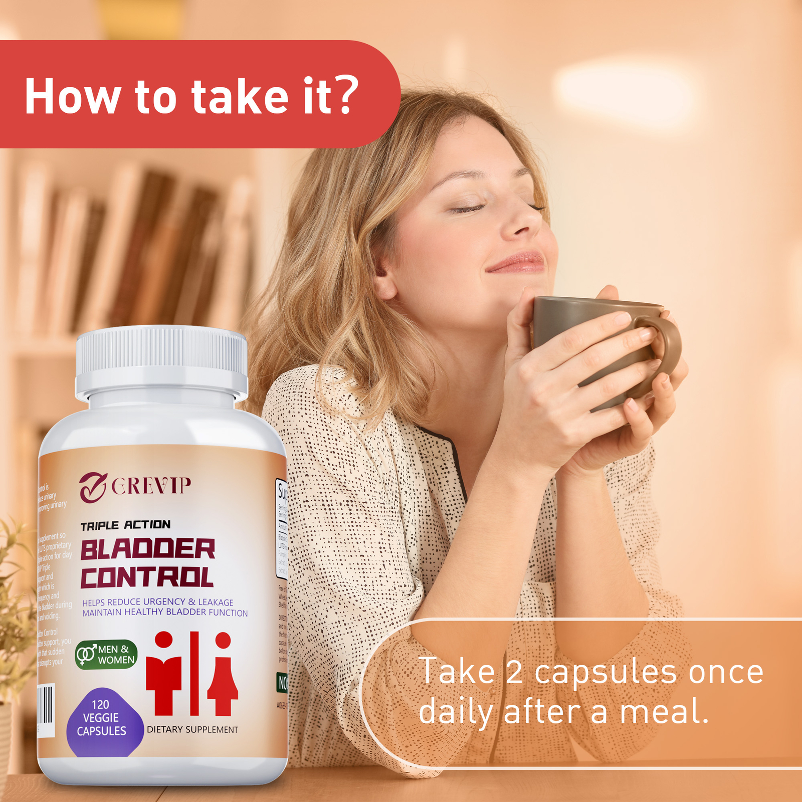 Bladder Control Capsules – Helps with Overactive Bladder,Improve Bladder Control