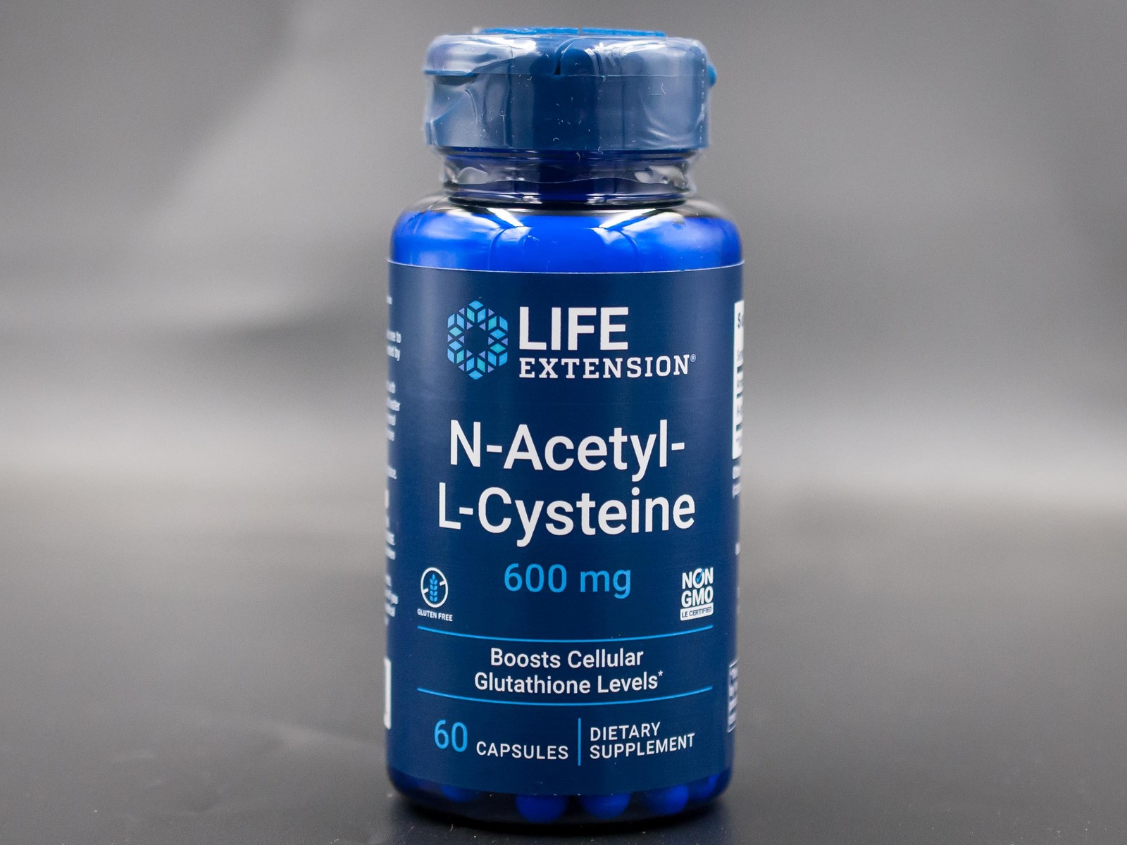 N-Acetyl-L-Cysteine 600 mg 4 bottles 240 caps total Box O’ NAC Life Extension