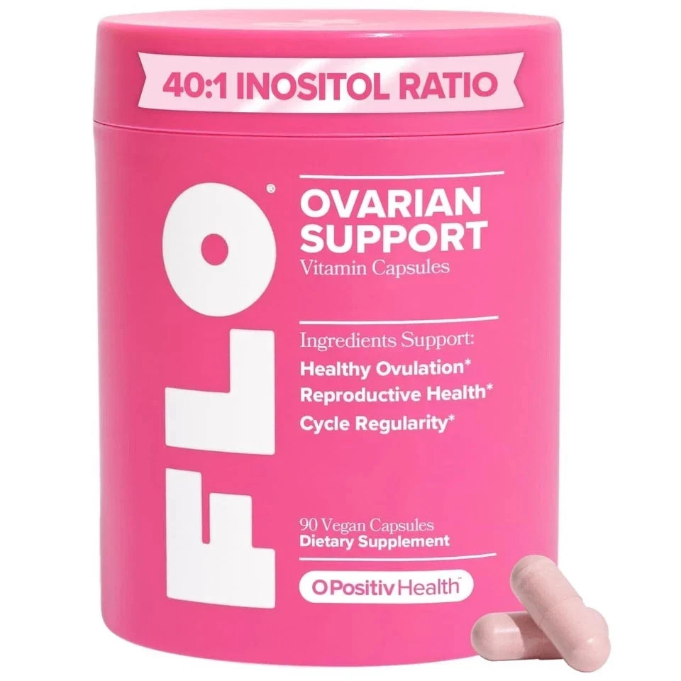 Positiv O FLO Ovarian Support Vitamin 90 Dietary Supplement for Hormone Balance