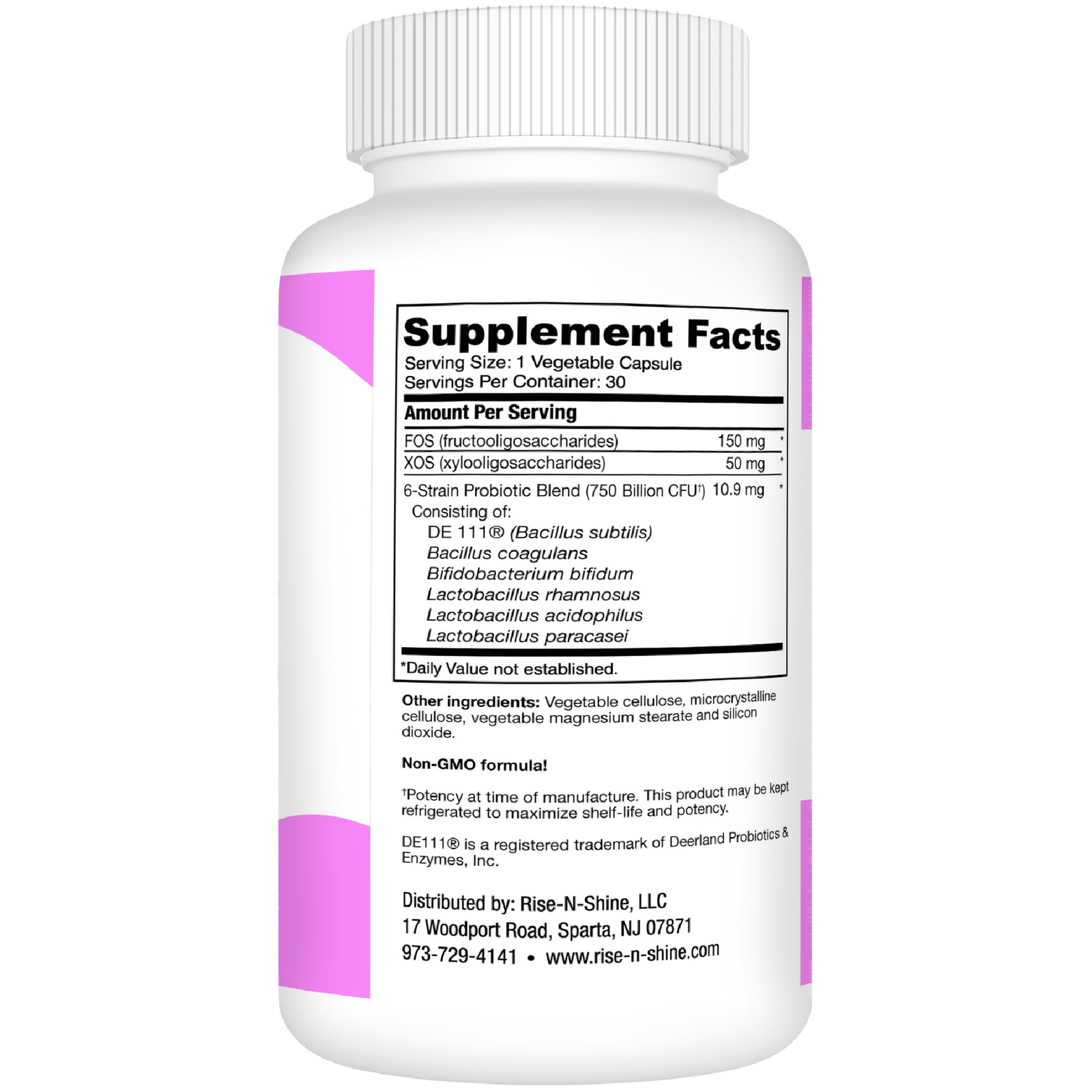 Vaginal Probiotic – pH, Odor & Yeast Support with Prebiotics – 30 Day Supply