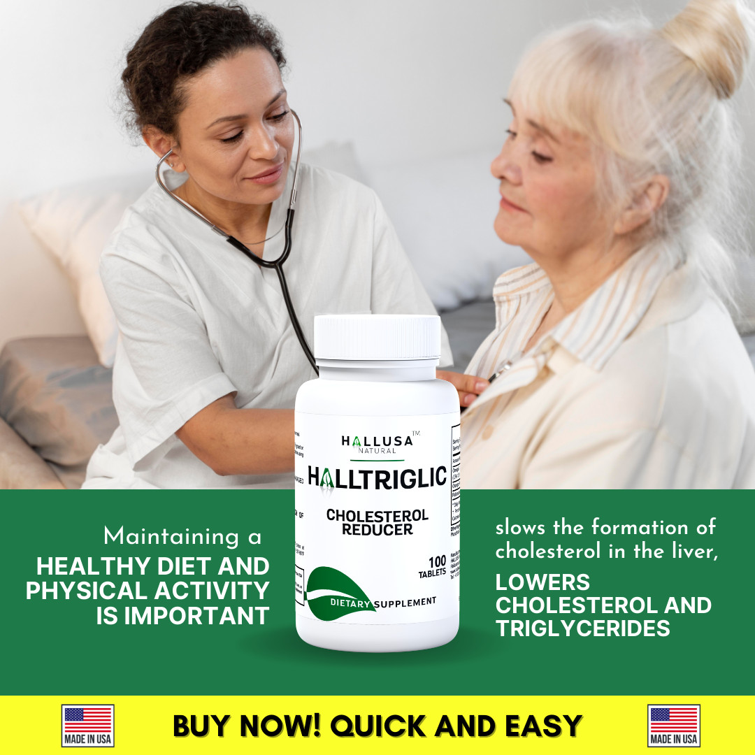 HALLTRIGLIC – Heart Health – Lower Triglycerides & Cholesterol – 100 Tabs