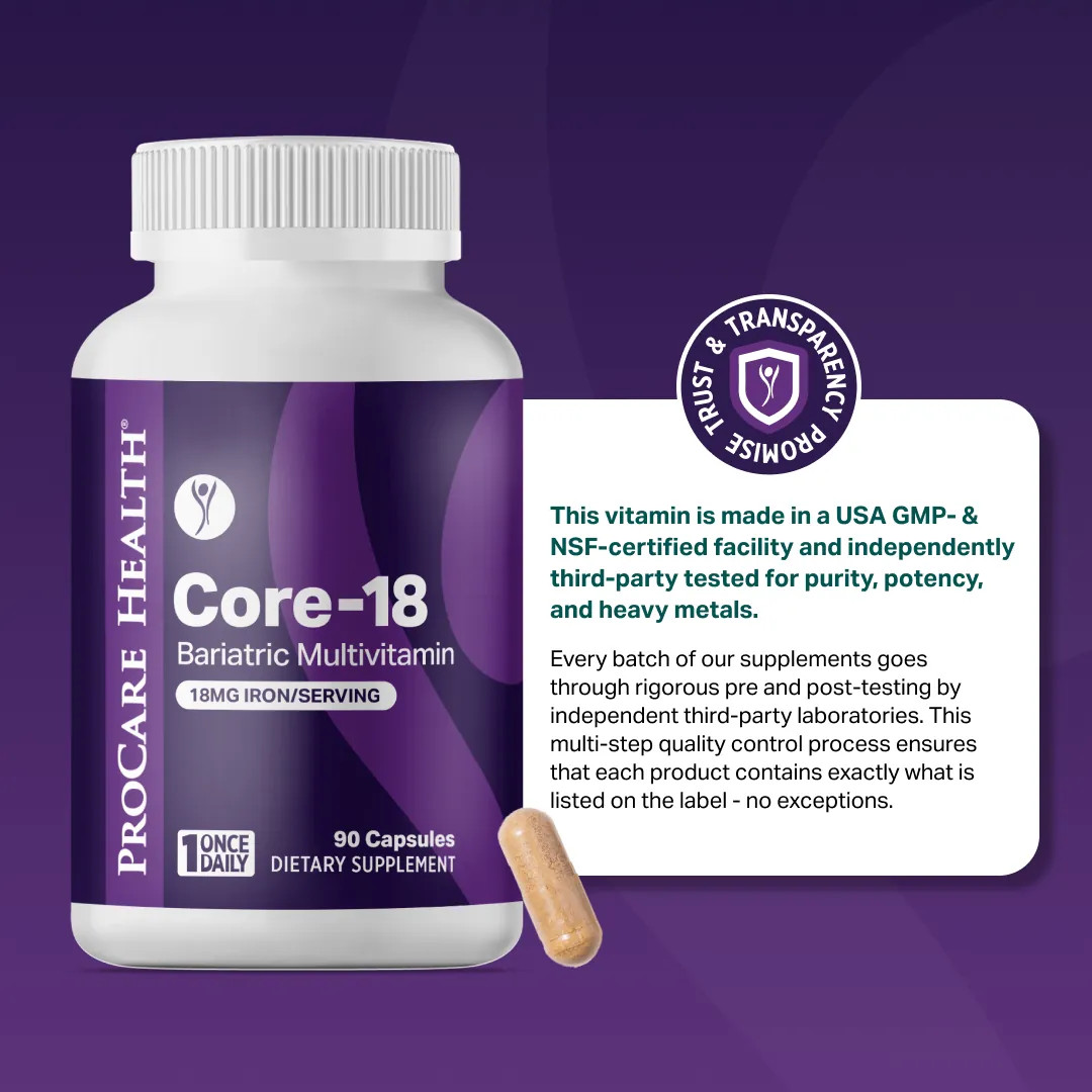 ProCare Health “1 per Day!” Bariatric Multivitamin Capsule with 18mg Iron