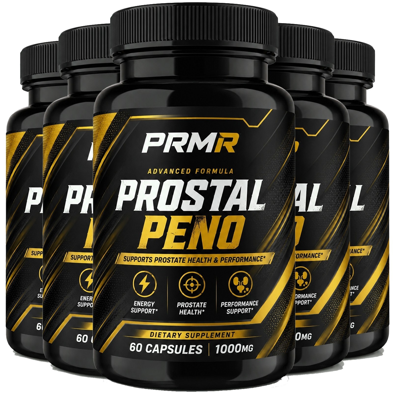 (5 pack) PRMR Prostal Peno Premium Men’s Prostate Health Supplement – (300 Caps)
