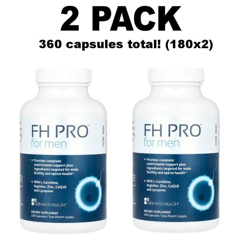 Fairhaven Health, FH Pro for Men, 2 PACK, 180 Capsules each (360 total!)