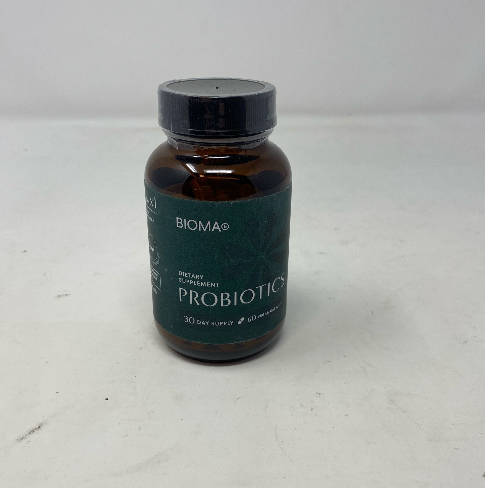 BIOMA Probiotics 60 Vegan Capsules (30-Day) – Amber Bottle, Delayed-Release