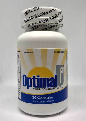 Optimal D3 | Vitamin D3 50,000 IU | 120 Capsules | FREE SHIPPING
