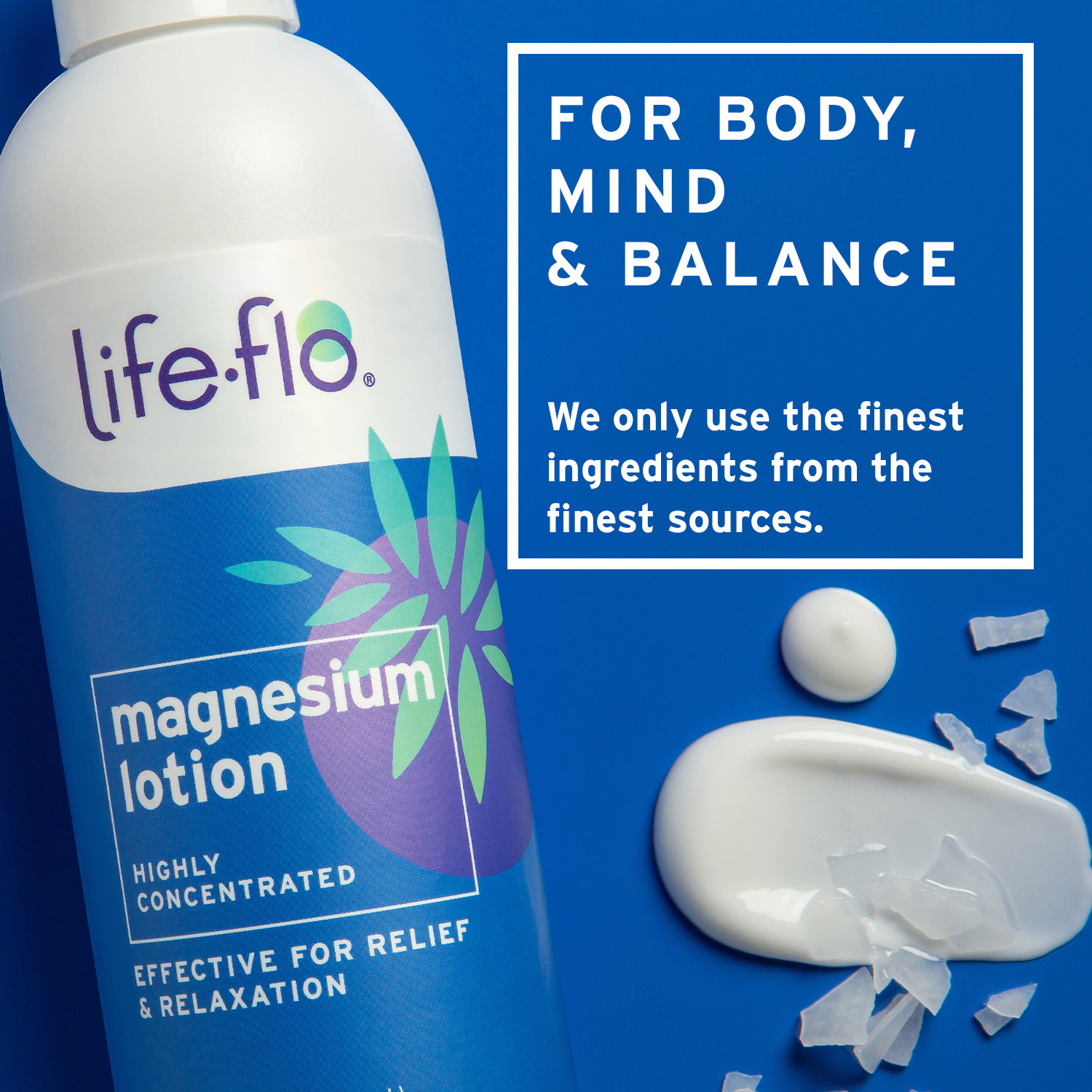 Life-flo Magnesium Lotion, Unscented Massage & Body Lotion, Relief & Relaxation