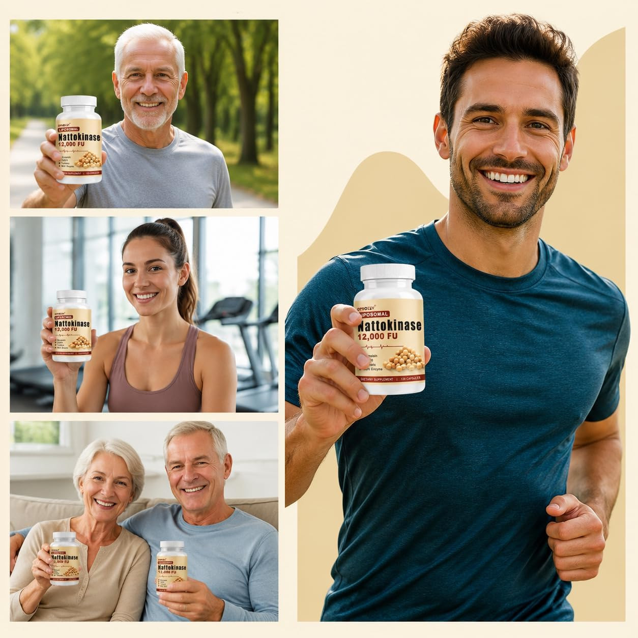 Nattokinase Supplement 12,000 FU, Liposomal Natto Kinase, Organic Fibrinolytic M