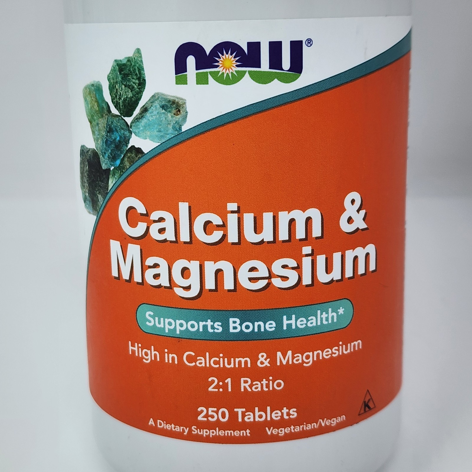 Now Foods Calcium Magnesium 250 Tablets GMP Quality Assured, Kosher, Vegan,