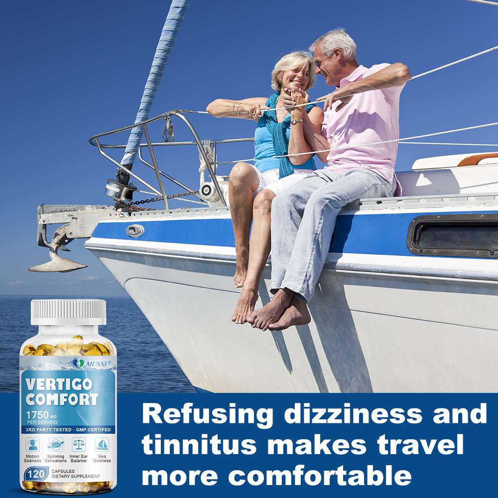 Vertigo Comfort 120 Capsules 1750mg – Dizziness Relief Supplements, Body Balance