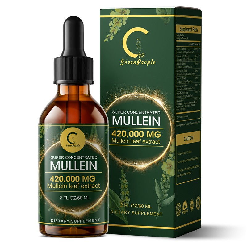 Natural Mullein Leaf Extract Extra Strength Respiratory Health Immune Support