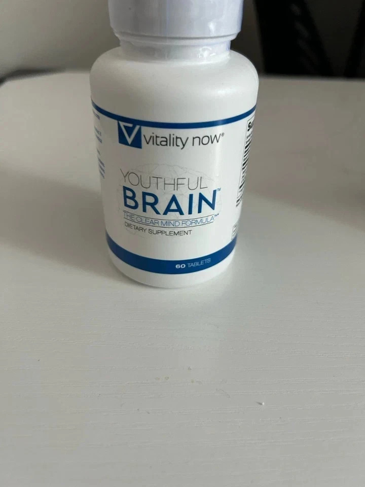 2 Pack Vitality Now Youthful Brain Memory Health Supplement Tablets – 60 Count.