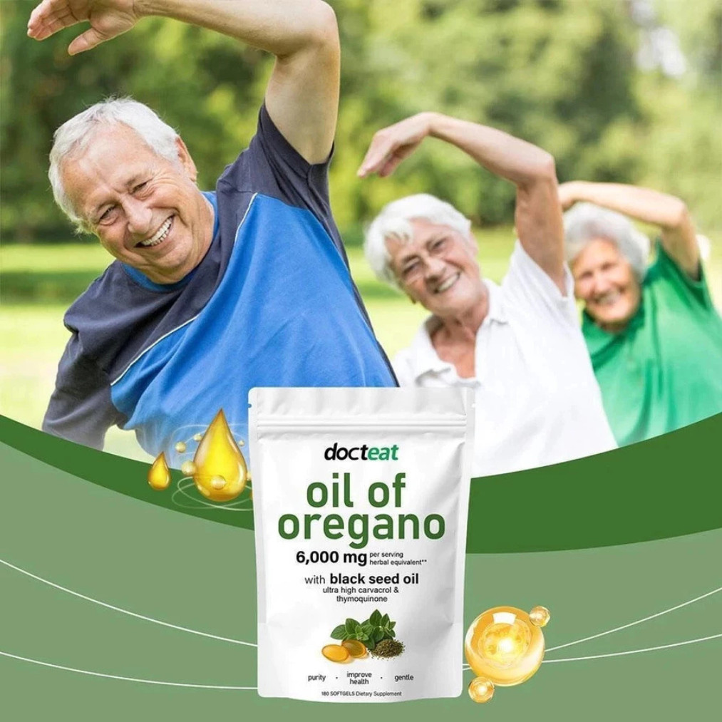 OIL OF OREGANO Softgels with Black Seed Oil – 6000mg Oregano Oil ( 2 PACK )