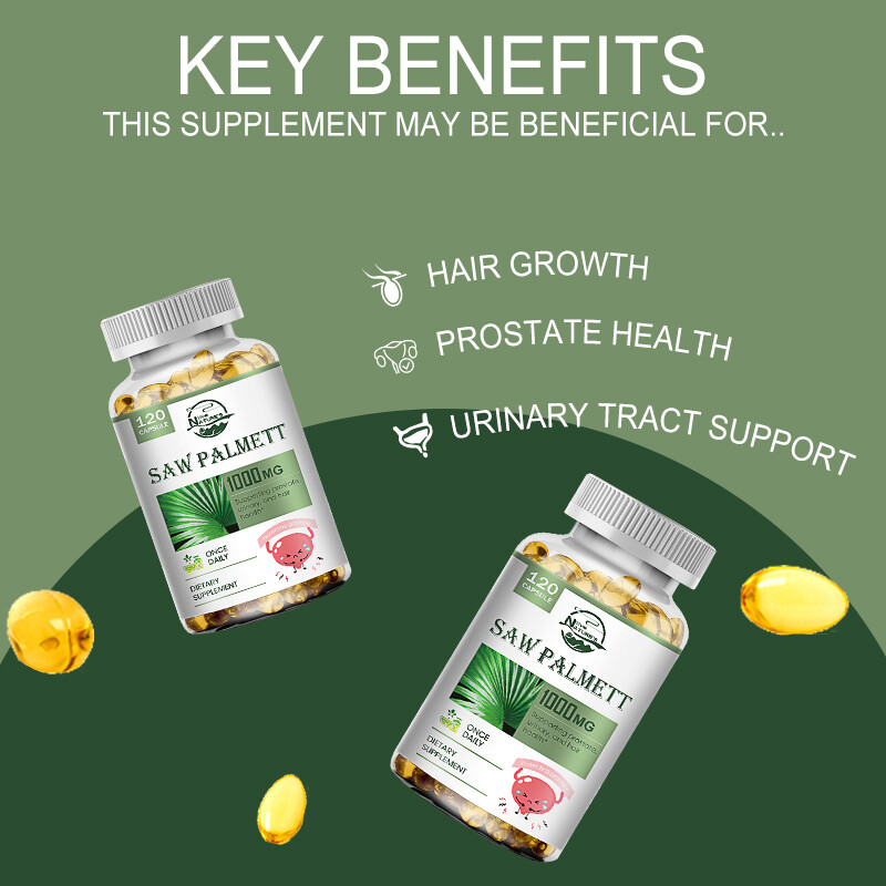 240Caps Saw Palmetto 1000mg – Premium Support Supplement