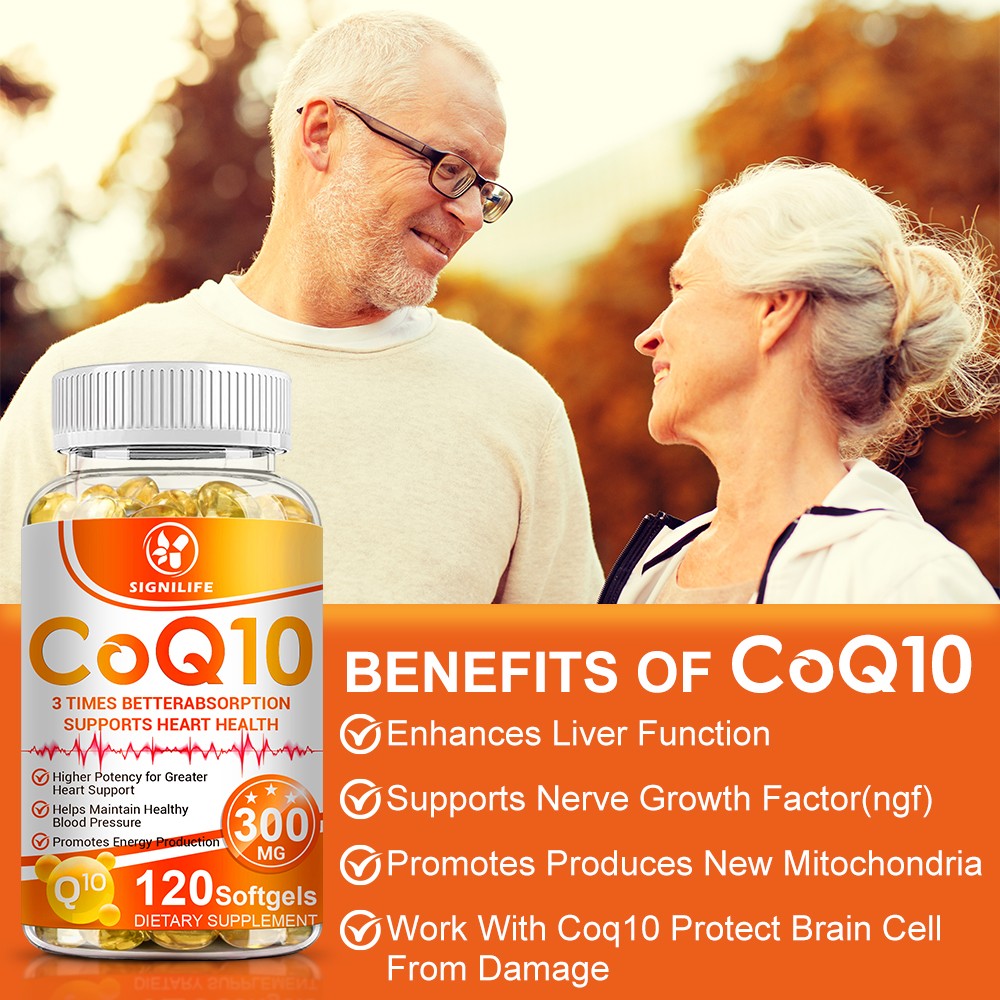 CoQ10 Coenzyme Q10 300mg 120 Capsules Heart Support NON GMO