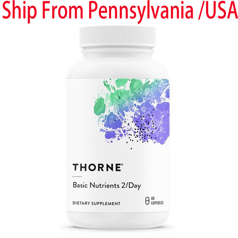 THORNE Basic Nutrients 2/Day Vitamin Mineral Formula Gluten Dairy Soy-Free 60Cap