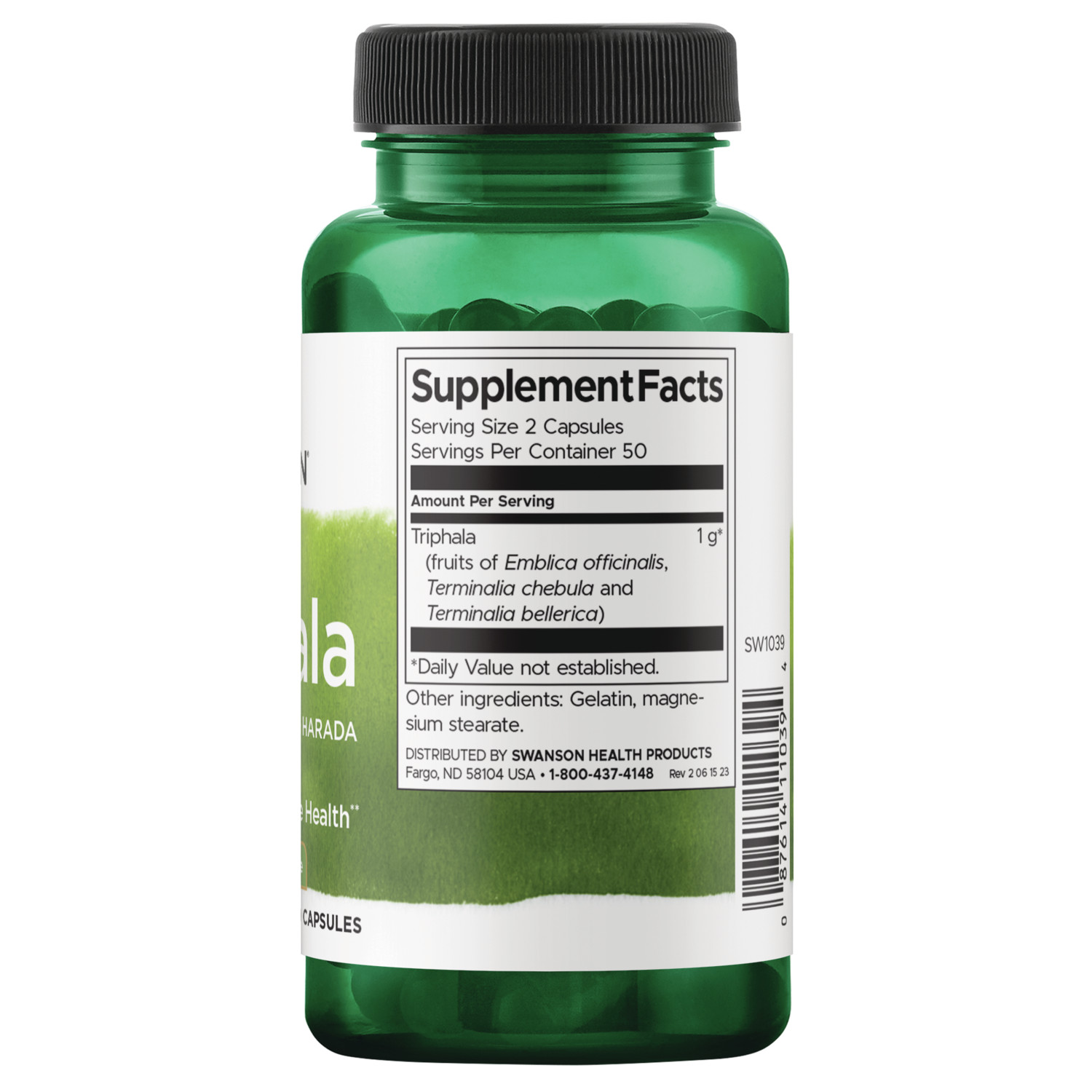 Swanson Triphala Capsules, 50mg, 100 Count