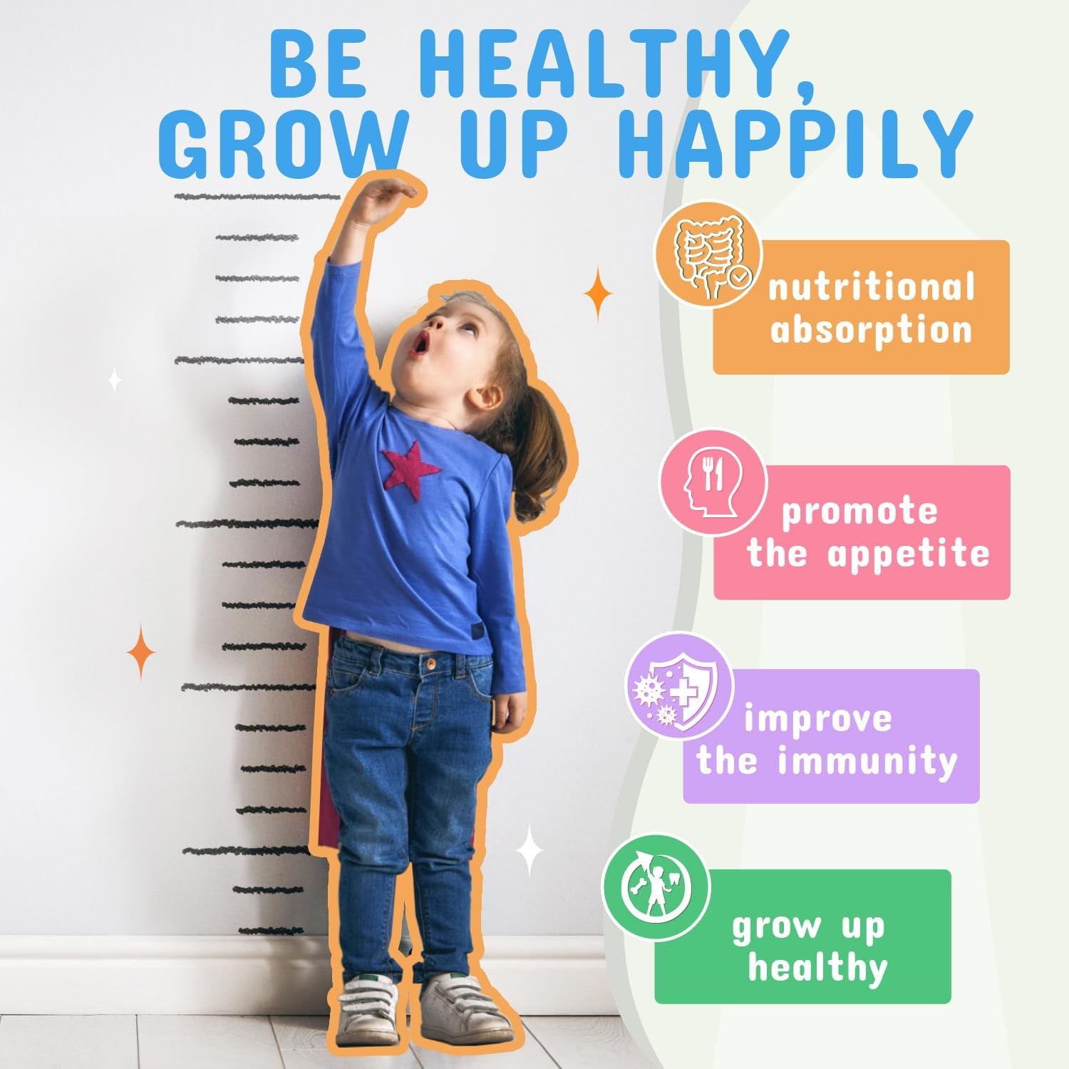 Kids Probiotic & Prebiotics Powder Age 3+ Support Children’s Digestive & Immune