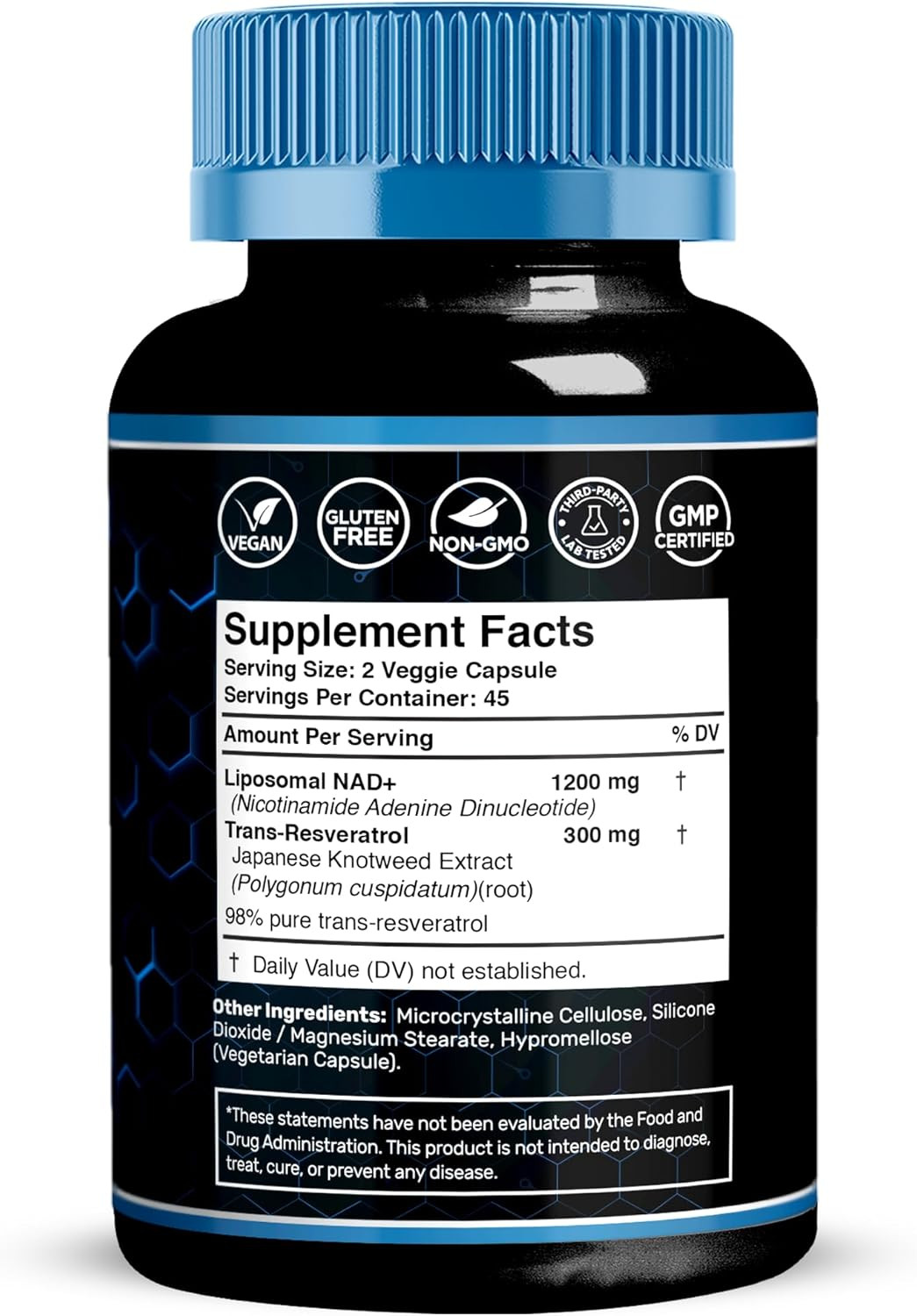 Wellness LABSRX Liposomal NAD Supplement, 1500Mg – NAD Resveratrol Supplement fo