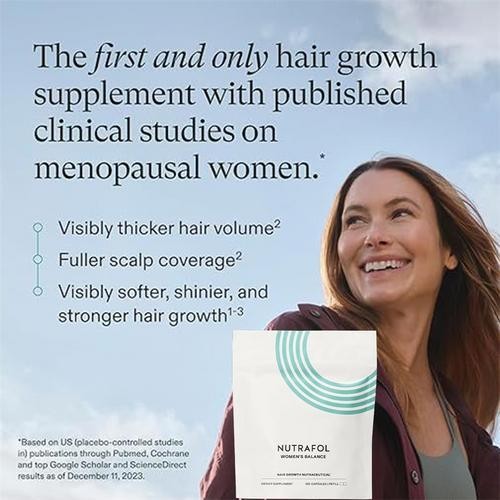 Women’s Balance Hair Growth Supplements,Ages 45 and up New 120 Capsules