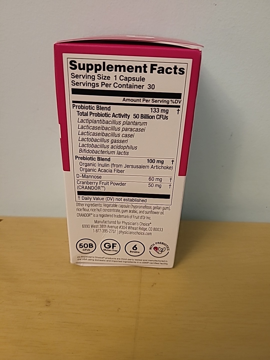Physicians Choice Women’s & Regular, & TruBiotics Exp 2026