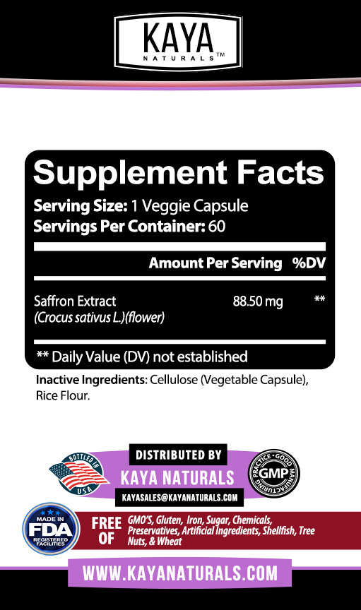 (2 Pack) Saffron for Seasonal Depression, Libido Support and Appetite Control