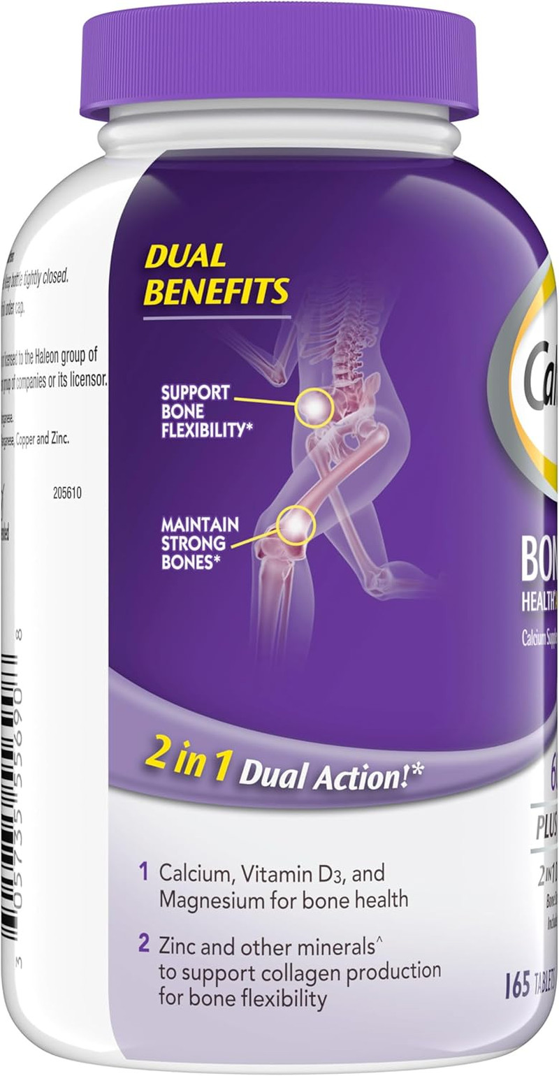 600 plus D3 plus Minerals Calcium and Vitamin D Supplement Tablets, Bone Health