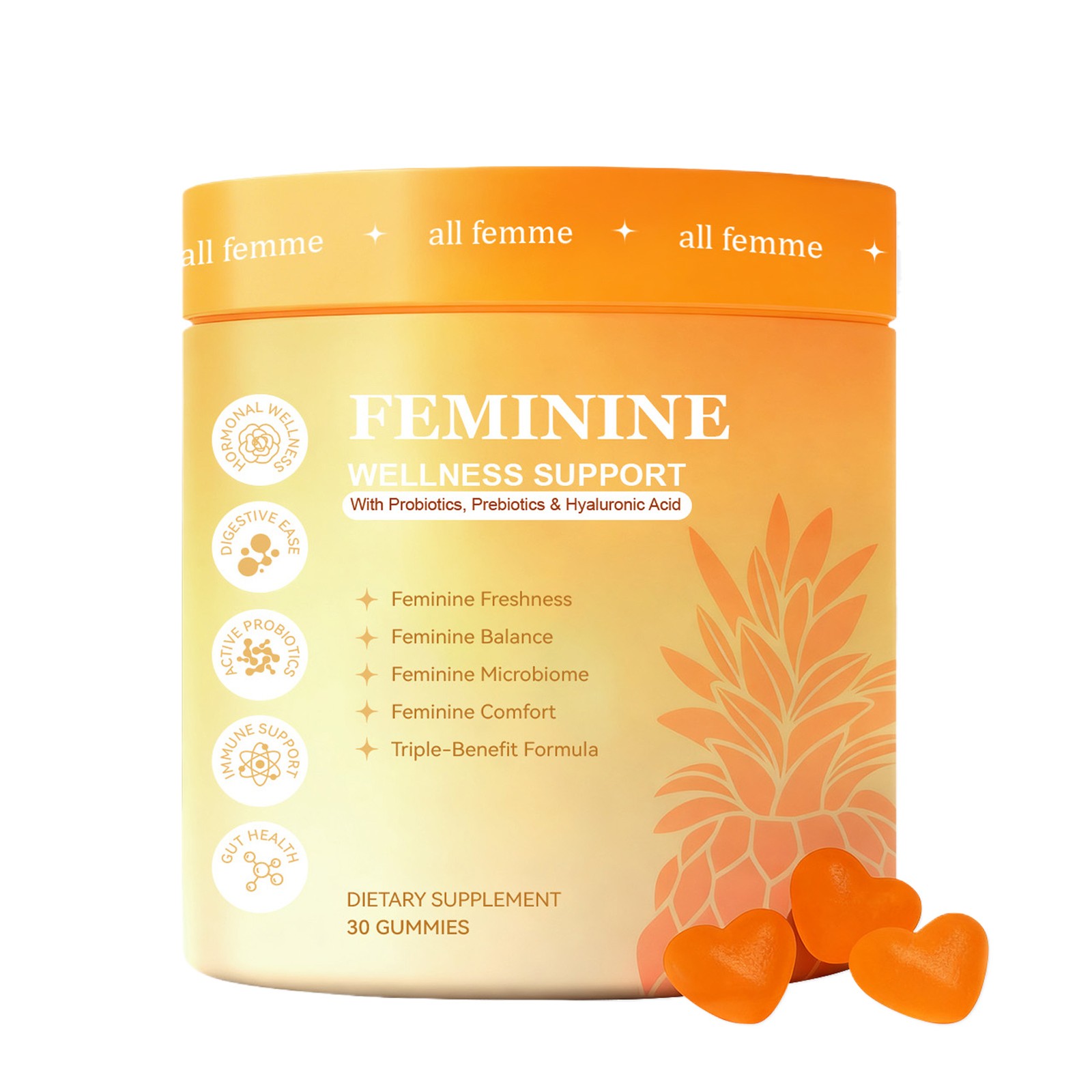 Plus Flora Gummies , Advanced Vaginal Support , Vaginal Health Gummies , Ph Bala