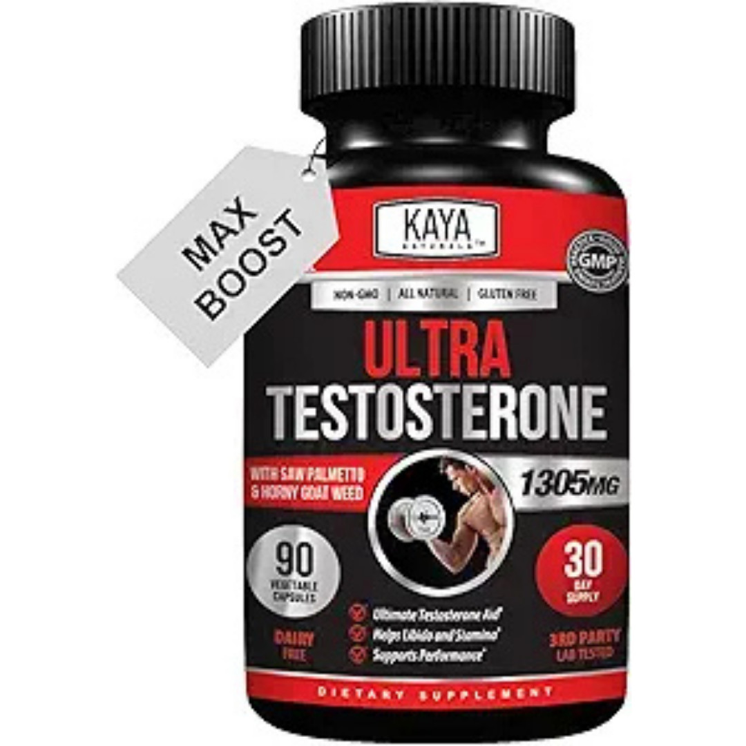 Natural Testosterone Booster 90ct Increase Energy Improve Muscle Strength Growth