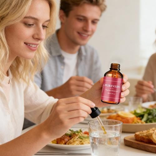1-3 Pack Pureveen Drops Thyroid Balance Support Dietary Supplement Liquid 60ML`