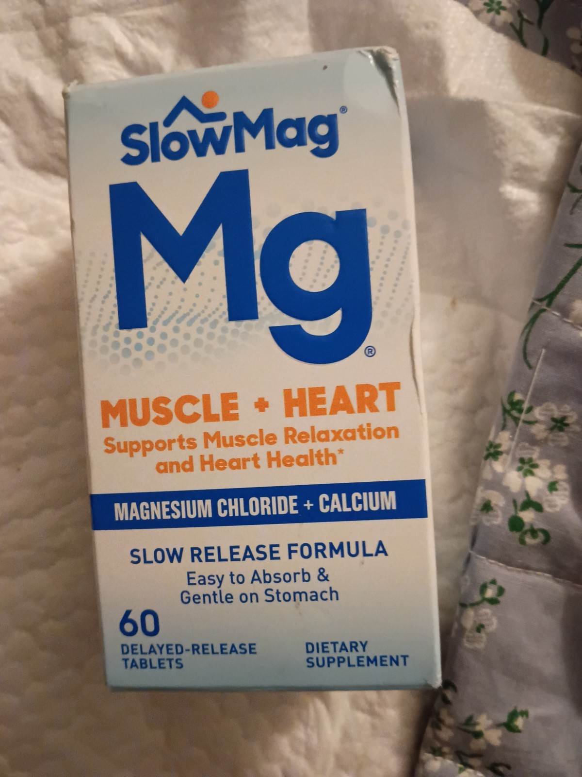Slow-Mag Magnesium Chloride with Calcium Mineral Tablet – 60 Count