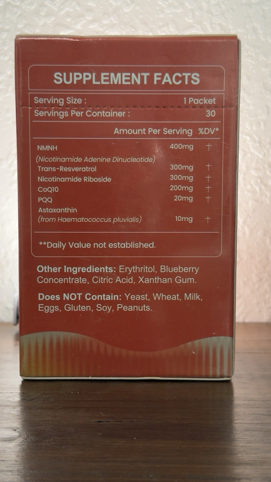 In Greens NAD+ Supplement 1200mg 6 in 1 Anti Aging Brain Energy 30 Packets