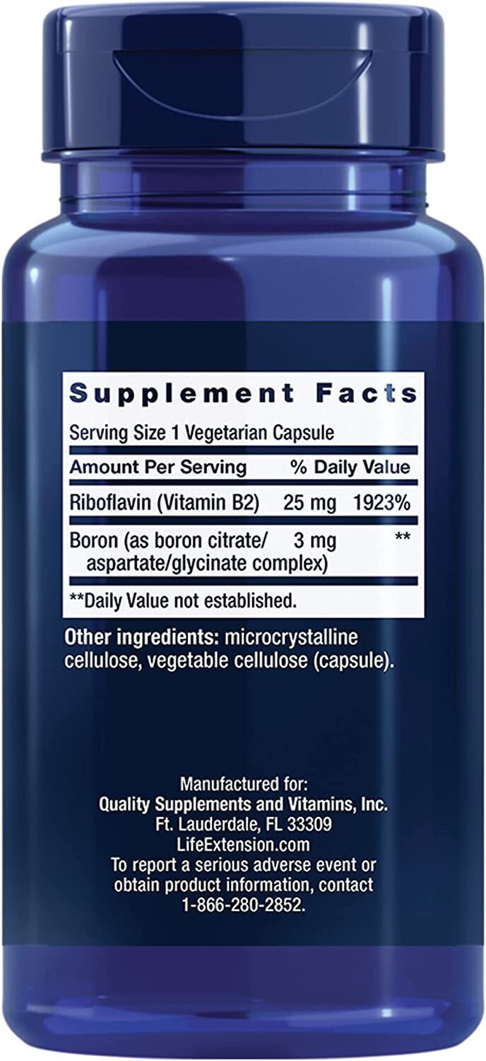 Life Extension, Boron 3 mg , 100 vegetarian capsules(5 bottles , EXP 06/2025)