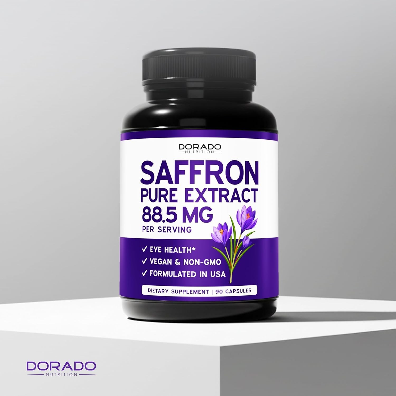 Dorado Saffron Supplement Nutrition 3 Month Supply Pure 88.5Mg Extract Women Men