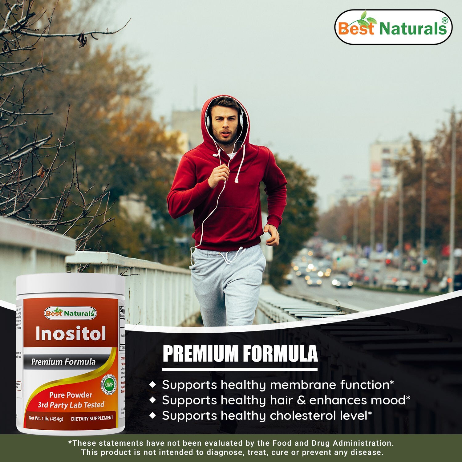 Best Naturals Inositol 1 Lb Powder (Vitamin B8)