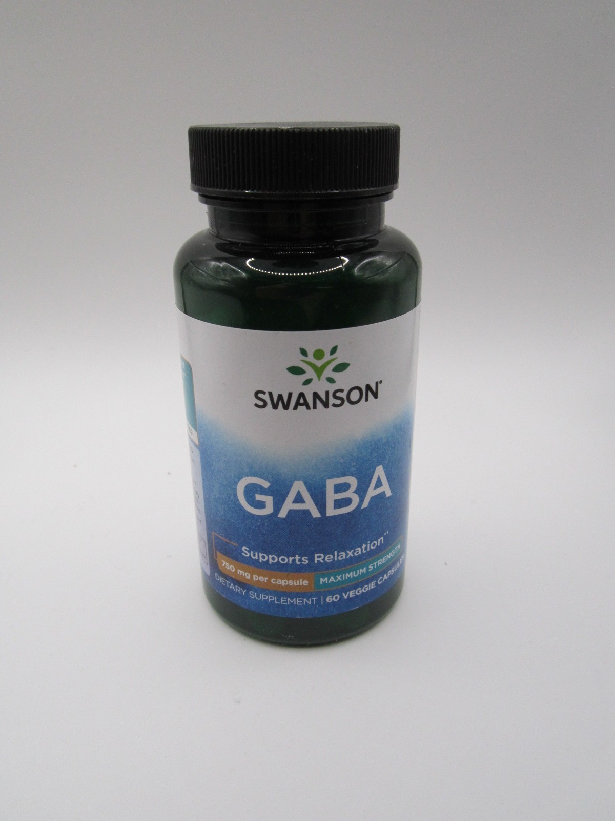 300 GABA 500 mg VegCaps 3 Bottle LOT 100 Each Swanson Vegan Capsules Relaxation