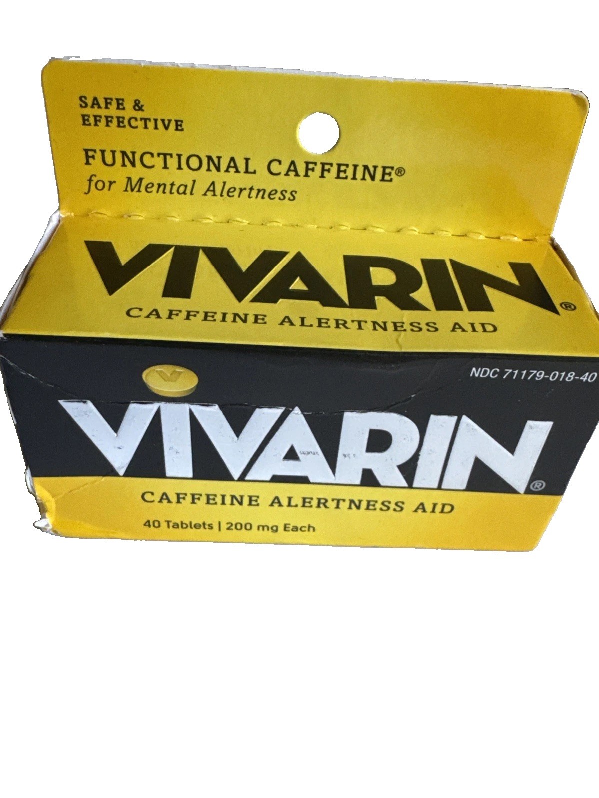 Vivarin Caffeine Alertness Aid Tablets 40 Ct EXP 10/2026 NEW Sealed
